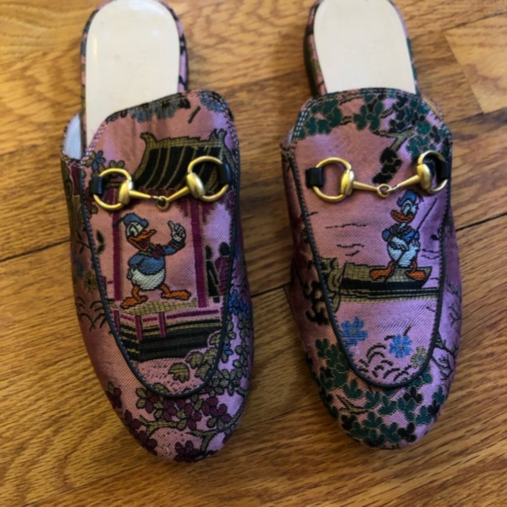 Gucci disney princetown loafers